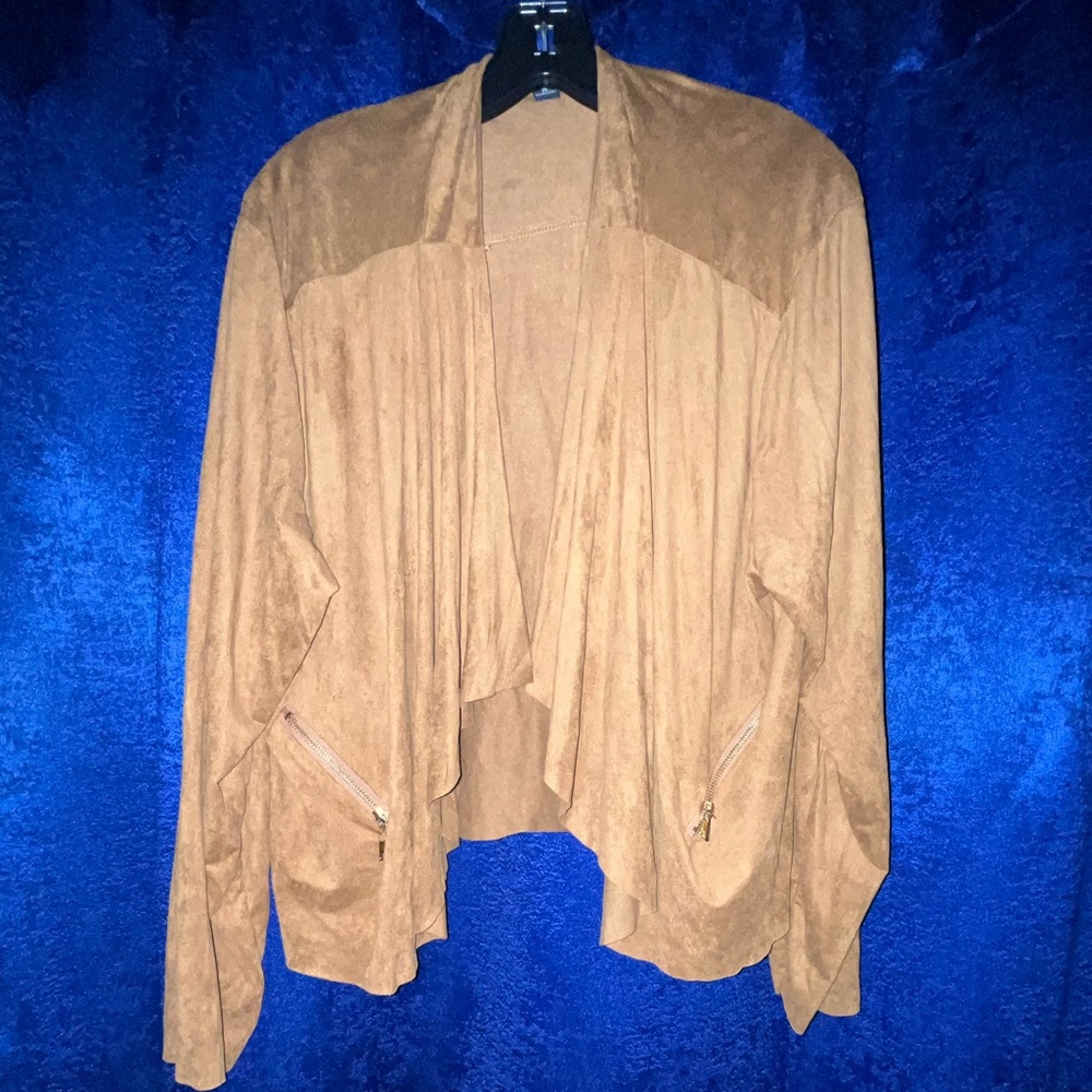 Plus size soft jacket